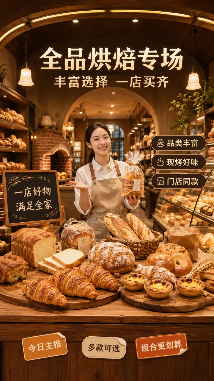 全品烘焙陈列台